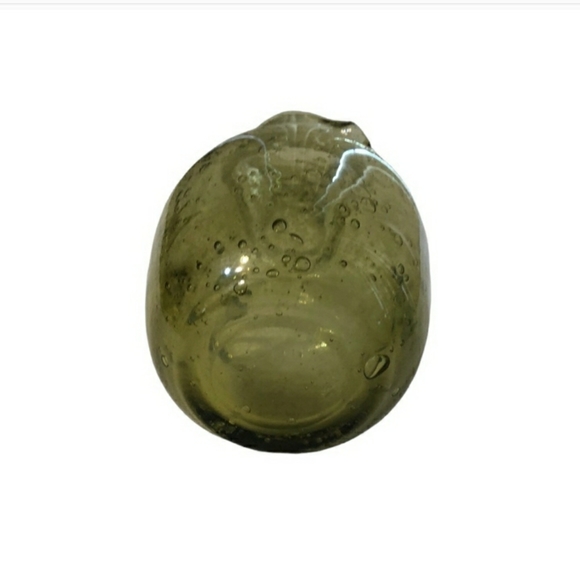 VINTAGE Green Bubble Glass Handblown Mini PitcherVintage EUC! - Picture 2 of 6